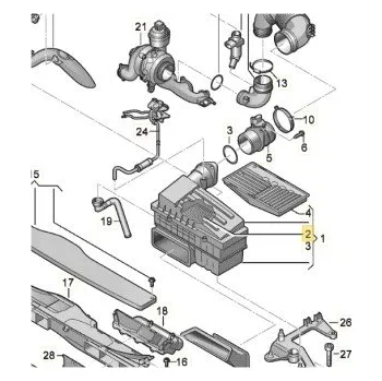 Vzduchový filtr vzduchovy filtr ORIGINAL, , 5Q0129620B, 5Q0129620C, 5Q0129620D, 5QM129620, VAG, 5Q0129620B