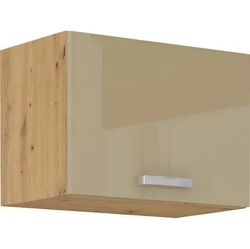 Kuchyňská skříňka LEMPERT Horní skříňka nad digestoř ARISA 16 (50 / 36 cm) cappucino lesk