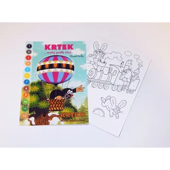 omalovánky Omalovánky A5 Krtek 2 ...maluj podle čísel 479723