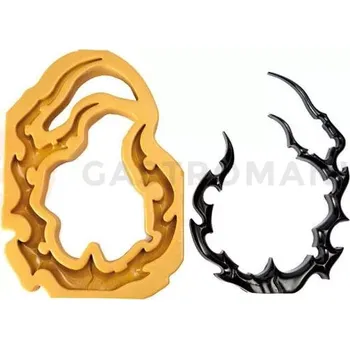 Čokoládová tyčinka Silikonová forma na cukrovou hmotu nebo čokoládu ve tvaru otevřeného rámečku - 240x40x345 mm | SILIKOMART, SugarFlex Gold