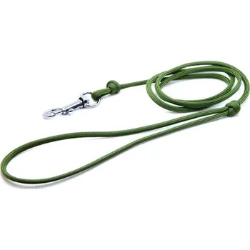 Vodítko pro psa Cordell Dog Zone | Cordell paracord vodítko chrom ke zkouškám pro psy - Barva Zelená khaki