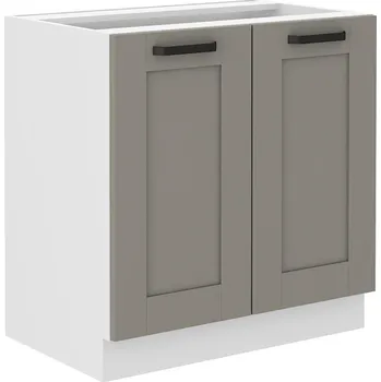 Koupelnový nábytek LEMPERT Dolní skříňka LUNY 2 (80 cm) claygrey / bílá