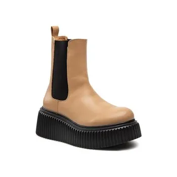 Pracovní obuv Kotníková obuv s elastickým prvkem DeeZee ZAL85311-1A Hnědá 37