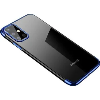Pouzdro na mobilní telefon Forcell Gelové pouzdro s metalickým rámečkem pro Samsung Galaxy A72 4G , modrá, 9111201939189