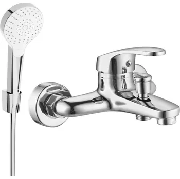 Vodovodní baterie Mexen Erica R05 vanová baterie se sprchovým setem, chrom - 74643R05-00