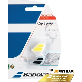 Tenisový vibrastop Vibrastop BABOLAT FLAG DAMP X2 BLACK / YELLOW