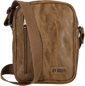 Enrico Benetti pánská střední taška přes rameno Rotterdam 66690 hnědá