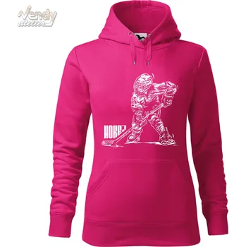Pánská mikina Mikina - Hokej Barva: Purpurová (40), Velikost: XL, Střih: Dámské