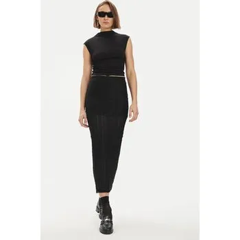 Dámská sukně Gina Tricot Midi sukně 21596 Černá Regular Fit XL