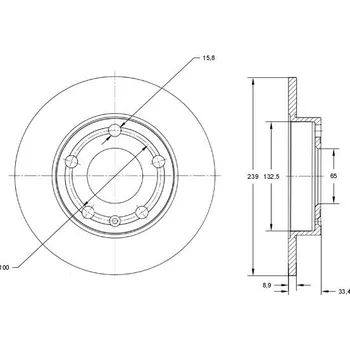 Brzdový kotouč Brzdový kotouč TOMEX Brakes TX 73-06