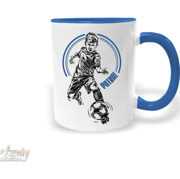 Hrnek - Fotbal Barva: Modrá