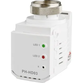 Hlavice pro radiátor Elektrobock PH-HD03 termostatická hlavice M30x1,5, 0-40°C, digitální, bílá