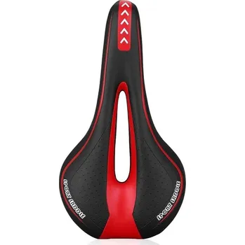 Sedlo na kolo Pohodlné gelové sedlo pro MTB a silniční kola - Červené