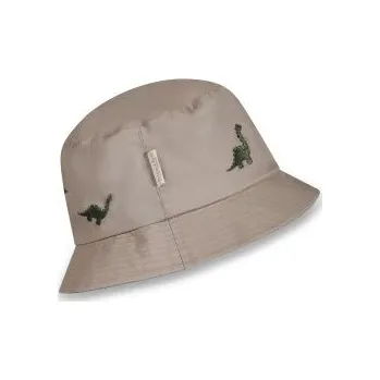Kojenecká čepice NUUROO Alpha Klobouček Beige Dino 1 - 3 roky