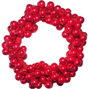 PearlTop perlová gumička do vlasů - červená