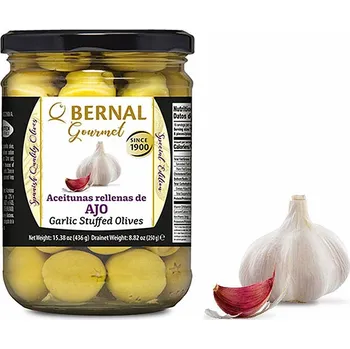 oliva Bernal Gourmet olivy - plněné česnekem (250g)