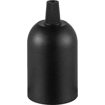 Objímka na žárovku Žárovková objímka, E27, černá F100172-21