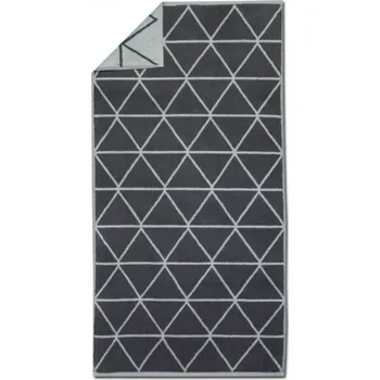Koupelnová předložka Koupelnové předložky GRAPHICS TRIANGLE, tmavá šedá, Framsohn Výška cm: 67, Šířka cm: 67