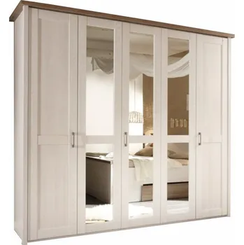 Komoda Skříň, pinie bílá / dub sonoma truflový, LUMERA