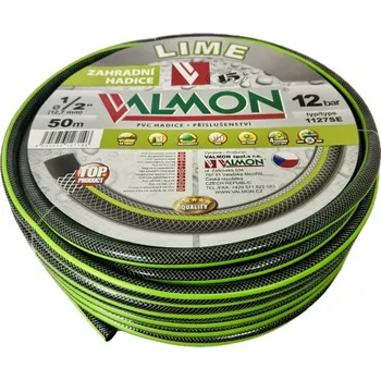 Zahradní hadice Hadice zahradní černá duše Valmon Lime - 3/4" 25m