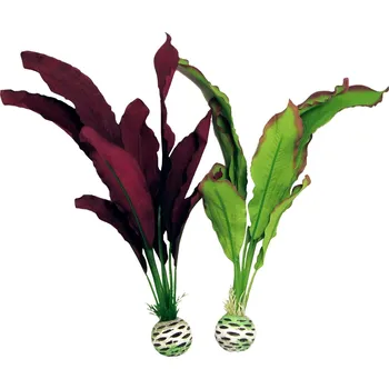 Dekorace do akvária Biorb akvarijní hedvábná rostlina purpurová/zelená M