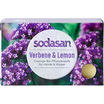 Mýdlo Sodasan Mýdlo verbena a citrón 100g eco