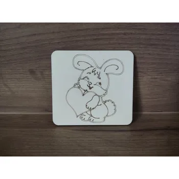 omalovánky Omalovánka - Zajíček se srdíčkem