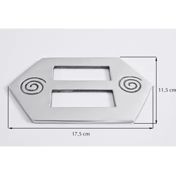 Spona na kravatu DEKORAČNÍ SPONA NA ZÁVĚS 037 STŘÍBRNÁ