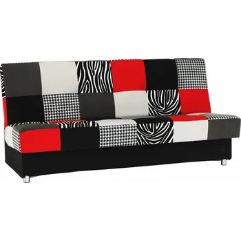 Pohovka Pohovka, látka červená / šedá / černá, ALABAMA