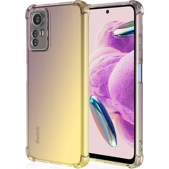Pouzdro na mobilní telefon Kryt Xiaomi Redmi Note 12S Shock duhový purpurovo-žlutý (obal neboli pouzdro na Xiaomi Redmi Note 12S)