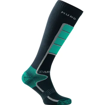 Pánské ponožky MUND CARVING lyžařské ponožky tyrkys/tm.modré Typ: 46-49 XL Typ: 46-49 XL
