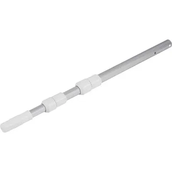 Bazénová teleskopická tyč 3 x 1,5 m stříbrná