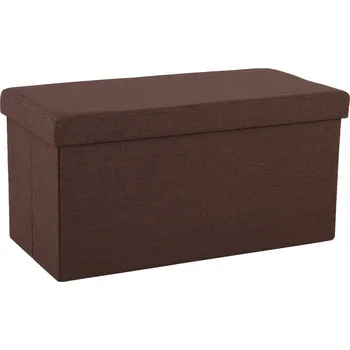 Taburet Skládatelný taburet, hnědá, ORELIA