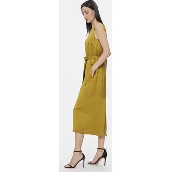 Dámské šaty Weekend Max Mara Každodenní šaty Baiardo 2415221021 Žlutá Regular Fit 36