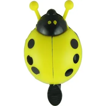 Zvonek na kolo Dětský cyklistický zvonek beruška | Dětský zvonek na kolo - ŽLUTÁ