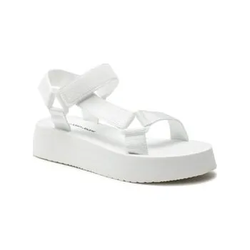 Dámské sandále Sandály Calvin Klein Jeans Sandal Velcro Webbing Dc YW0YW01353 Bílá 40