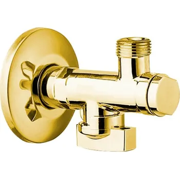 Čerpadlo Rohový ventil s matkou, 1/2"x 3/8", zlato