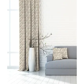 Závěs Závěs dekorační nebo látka, Soft Ornament, béžový, 150 cm