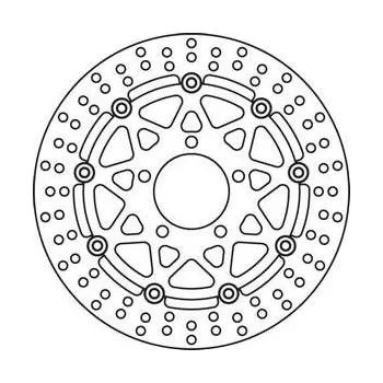 Brzda pro motocykl Brzdový kotouč TRW přední plovoucí SUZUKI GSX 750 F rok 04-06