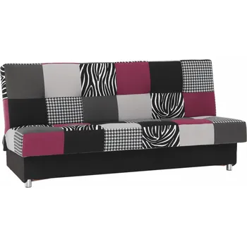 Pohovka Pohovka, látka růžová / šedá / černá, ALABAMA