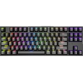 Klávesnice Genesis herní mechanická klávesnice THOR 404/RGB/Khail Box Brown/Drátová USB/US layout/Černá