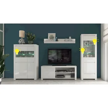 Bodové svítidlo LED osvětlení, 4-bodové, bílá, ARYAN