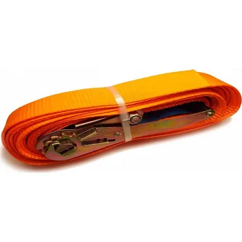 Upínací popruh Ganas spol. s.r.o. TEXTILNÍ UPÍNACÍ PÁS S RÁČNOU JEDNODÍLNÝ 4000Kg Nosnost: 4000 kg, Délka: 10 m, Šířka pásu: 50 mm