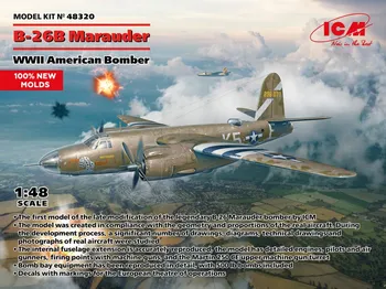 Plastikový model ICM B-26B Marauder WWII American Bomber 1:48