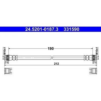 Brzdová hadice Brzdová hadice ATE 24.5201-0187.3