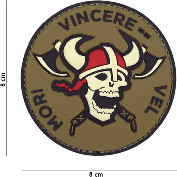 Nášivka 101 Inc. Company Nášivka na suchý zip Mori Vincere Vel (plast 3D) - red/white (101 INC)