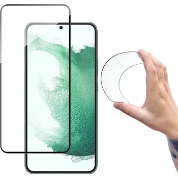 Wozinsky Full Cover Flexi Nano hybridní sklo 9H s rámečkem Samsung Galaxy S22 průhledný, 9145576242063