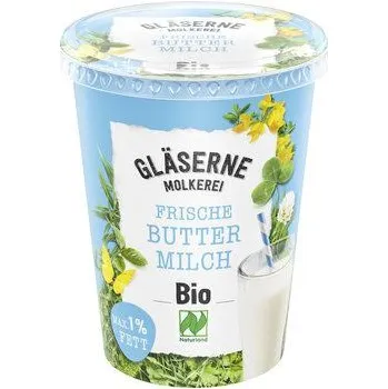 Mléko Gläserne Molkerei Gläserne Podmáslí 500g bio