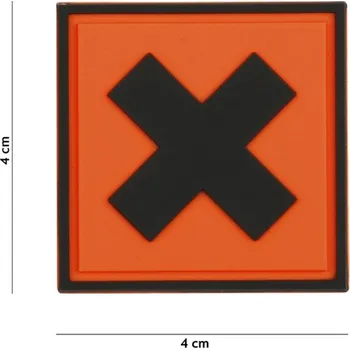 Nášivka 101 Inc. Company Nášivka na suchý zip Irritant (plast 3D) - orange (101 INC)