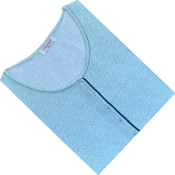 Dámské noční prádlo Dámská bavlněná noční košile C-Lemon - BL3323-T Barva: Tyrkysová, Velikost: XL